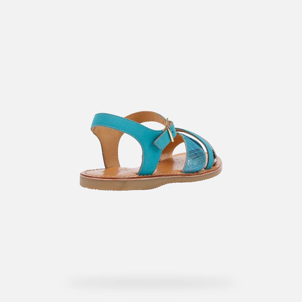 Sandales Geox Eolie - Turquoise - Fille 974536-SOC